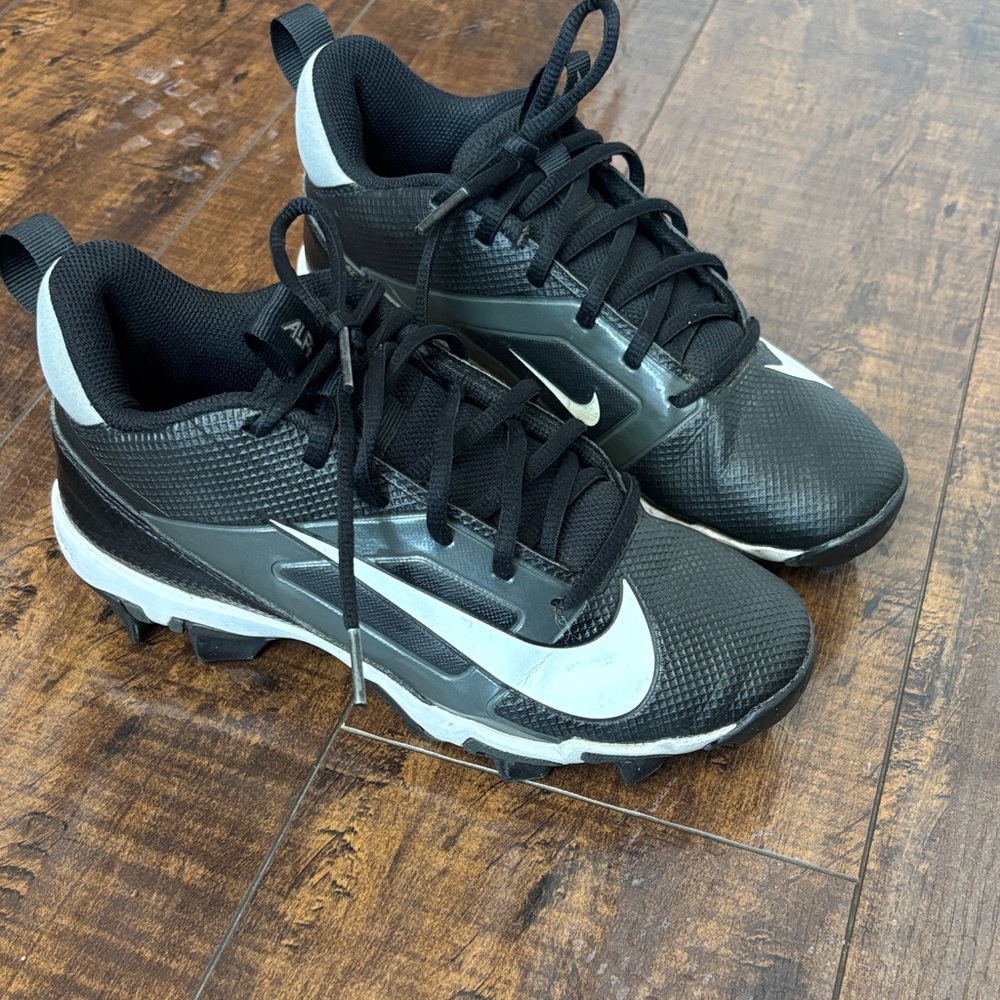 Nike Black and White Alpha cleats